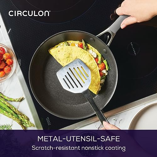 Nonstick Frying Pan Set - 8.5 Inch & 10 Inch Skillet Set - Graphite