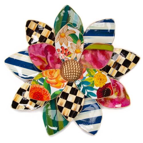 MacKenzie-Childs Hanging Wallflower Wall Decor - 9x9 Inches, Medium