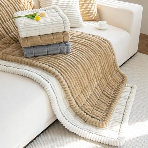 Pet Couch Cover Protector for Dogs Sofa Slipcover White 27in x 83in