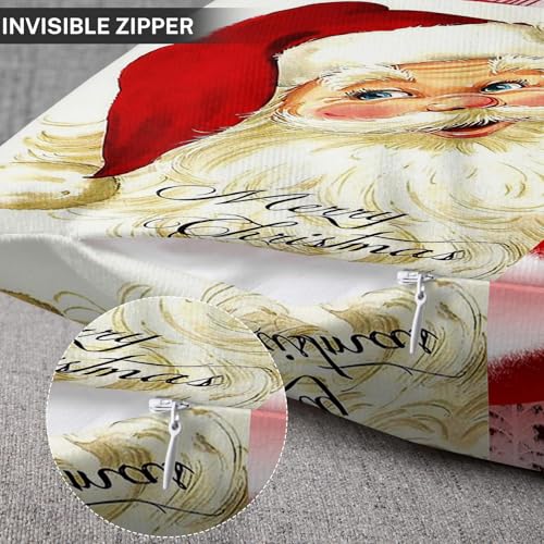 Emvency 20 x 20 Inch Snowman Throw Pillow Covers Set of 4 - Velvet Soft Decor