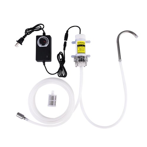 Food Grade Electric Water Transfer Pump 100-240V With Speed Adjustable for Ice Maker,Coffee Machine and Water Cooling,Auto Siphon Self Priming Pump for Bottling Home brew Wine,Beer and Kombucha,2L/Min