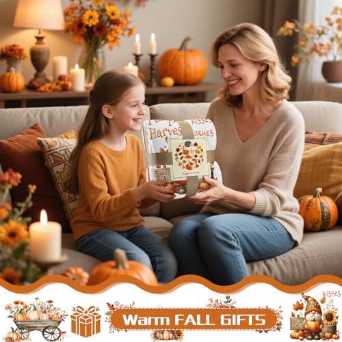 yuboo Thanksgiving Pumpkin Gnome Throw Blanket, 50"x60" Orange White Autumn Harvest Suflower Blankets and Throws for Couch, Fall Themed Farmhouse Home Decor Gifts