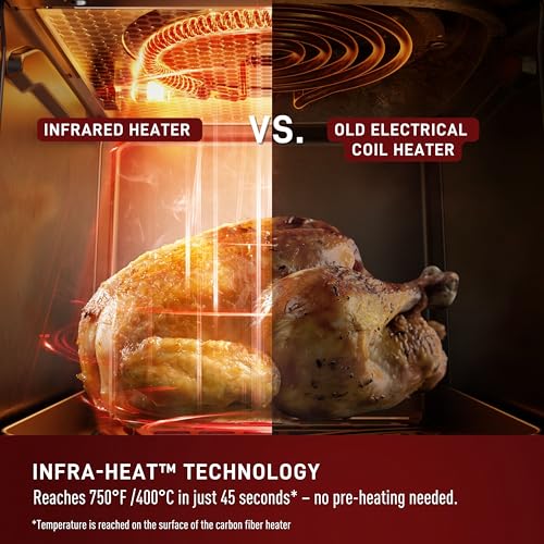 T-fal Infrared Air Fryer, 2x Faster Than Traditional Heating*, Large