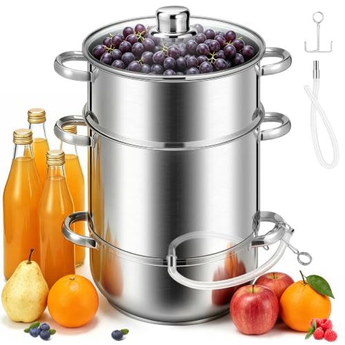 VIVOHOME 11 Qt Stainless Steel Steam Juicer for Canning Fruit & Grape Juice