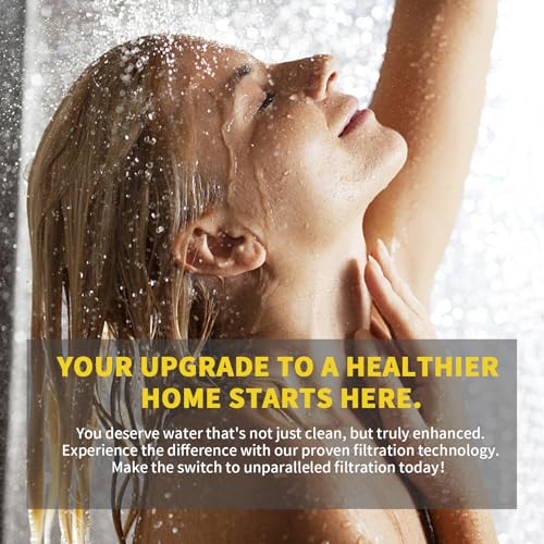 BLOTMS 3-Pack Shower Replacement Filter Compatible with Afina Showerhead - Easy Install, Reduces Chlorine & Heavy Metals