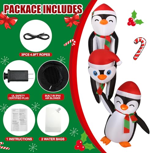 Soulchen 7ft Penguin Christmas Inflatable Roof Decor - Scented? (Variation: Penguin) Outdoor