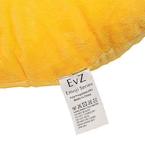 EvZ Emoji Sunglasses Face Emoticon Cushion Stuffed Plush Soft Pillow, Official Certified, 32cm Yellow