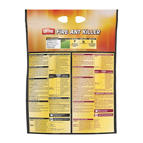 Ortho Fire Ant Killer Broadcast Granules 11.5 lb - Kills Mounds in 15 Min, 6-Month Lawn Protection