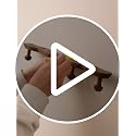 Vinoil 8-Pack Wooden Wall Coat Hooks - Modern Wavy Design for Entryway & Bathroom