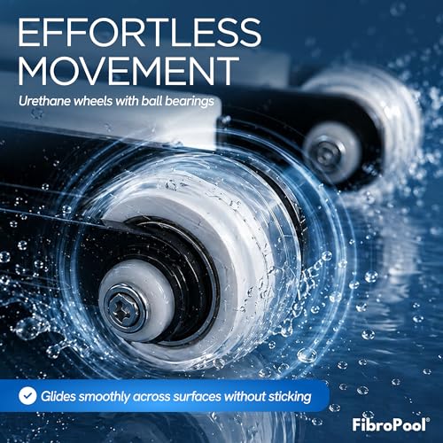 FibroPool Weighted Flexible Pool Vacuum Head - 14.4 x 10.5 in, Drill-613