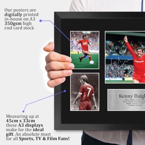 Kenny Dalglish Signed 16x12 Framed Photo Display – Liverpool Memorabilia