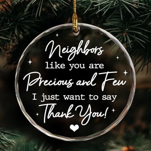 MeMate Appreciation Thank You Gift Glass Christmas Ornament - Variation 05