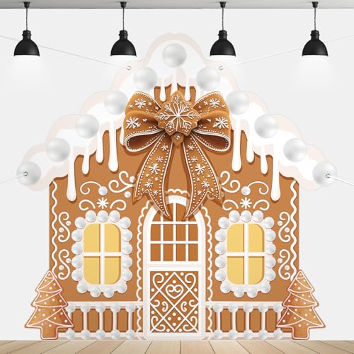 Panelee Extra Large Christmas Banner Decorations 6.8x6.5 ft Polyester