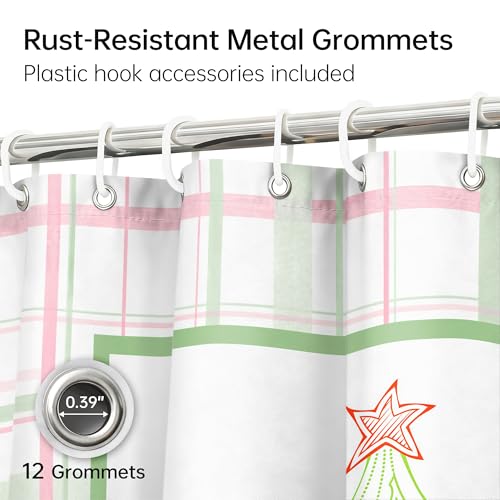 Festival-04 Waterproof Shower Curtain 72x72 inch, Machine Washable Polyester, Bathroom Decor