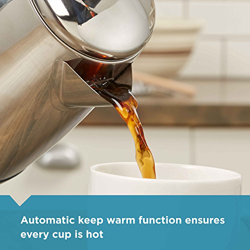 Farberware 8-Cup Electric Coffee Percolator Stainless Steel with Keep Warm & No-Drip Spout
