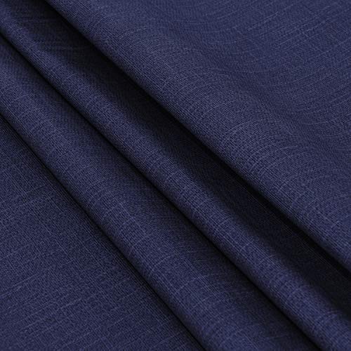 sancua 100% Waterproof Rectangle PVC Tablecloth - 60 x 120 Inch - Oil Proof Spill Proof Vinyl Table Cloth, Wipe Clean Table Cover for Dining Tables, Buffet Parties and Camping, Navy