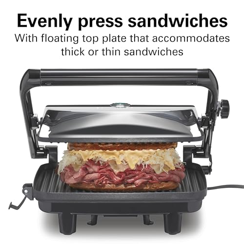 Chrome Finish 8x10 Inch Nonstick Panini Press & Sandwich Maker