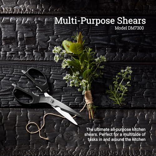 Multi-Purpose Kitchen Shears with Bone Notch & Bottle Opener - Heavy Duty Scissors