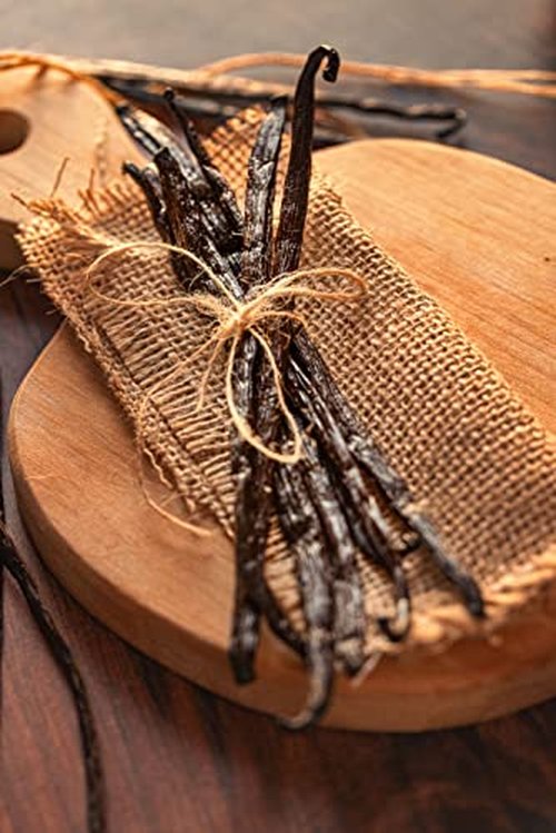 5 Organic Madagascar Vanilla Beans. Whole Grade A Vanilla Pods for Vanilla Extract and Baking
