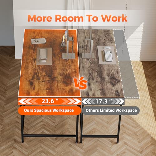 Mericonia Brown 48x24 Inch Computer Desk - 0.6