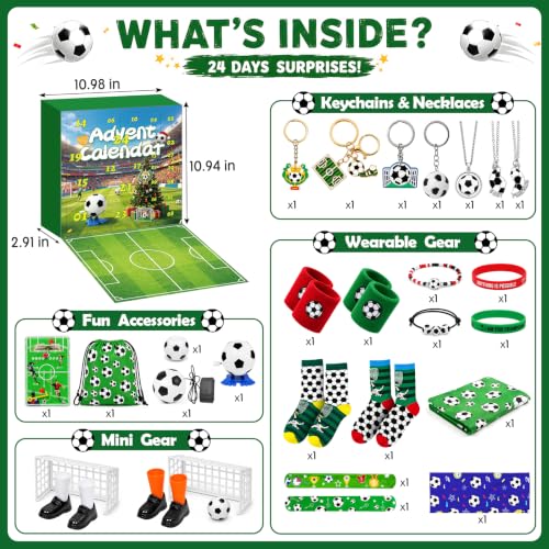 Advent Calendar 2026 Soccer Gift Set for Teenagers 24 Days Sports