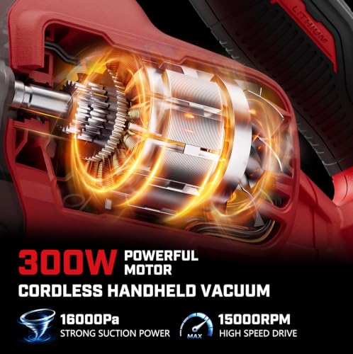 Cordless Vacuum Cleaner with Milwaukee 18V Battery Compatibility - Lightweight & Powerful