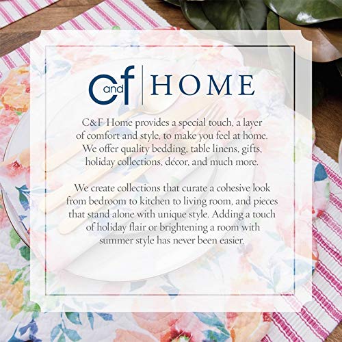 C&F Home Cardinal & Winter Branches 100% Cotton Placemats Set of 6 - White & Red