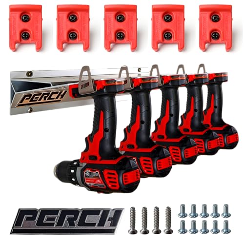 Universal Tool Organizer Rack for Milwaukee M18 18V - Holds 5 Cordless Power Tools