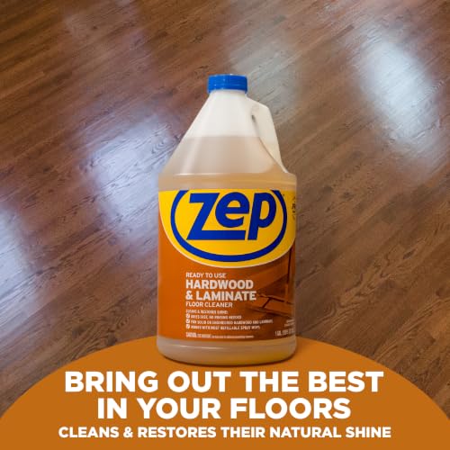 Zep Hardwood & Laminate Floor Cleaner Pack of 2 - 1 Gallon Each, Professional-Grade