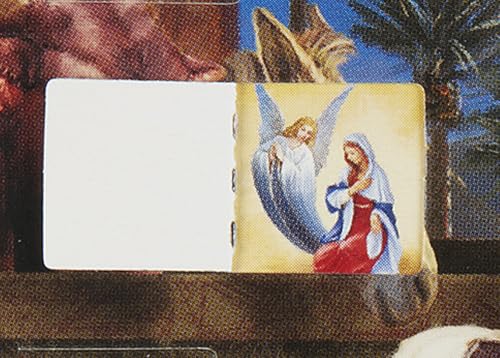 Nativity Themed Advent Calendar Greeting Cards - Assorted Christmas Cards with Envelopes, 12 Pack