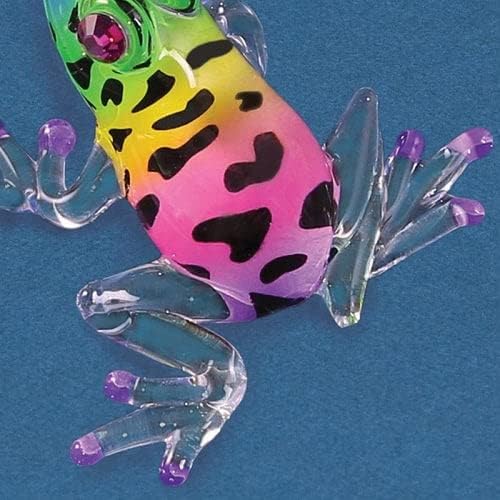 Glass Baron - Frog Figurine | Handcrafted Glass Art Decoration | Unique Home Decor Piece