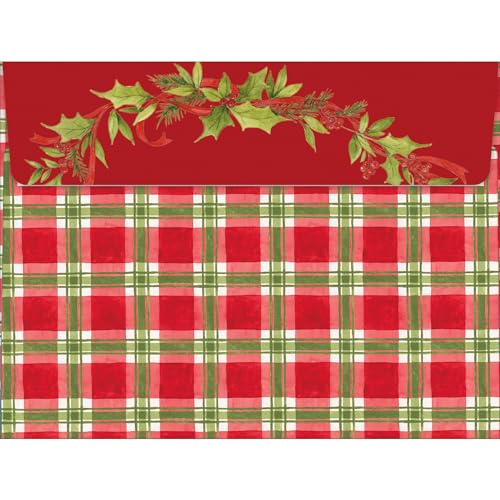 Lang Christmas Deliveries Susan Winget Holiday Card Set - 12 Linen Embossed Cards & Envelopes