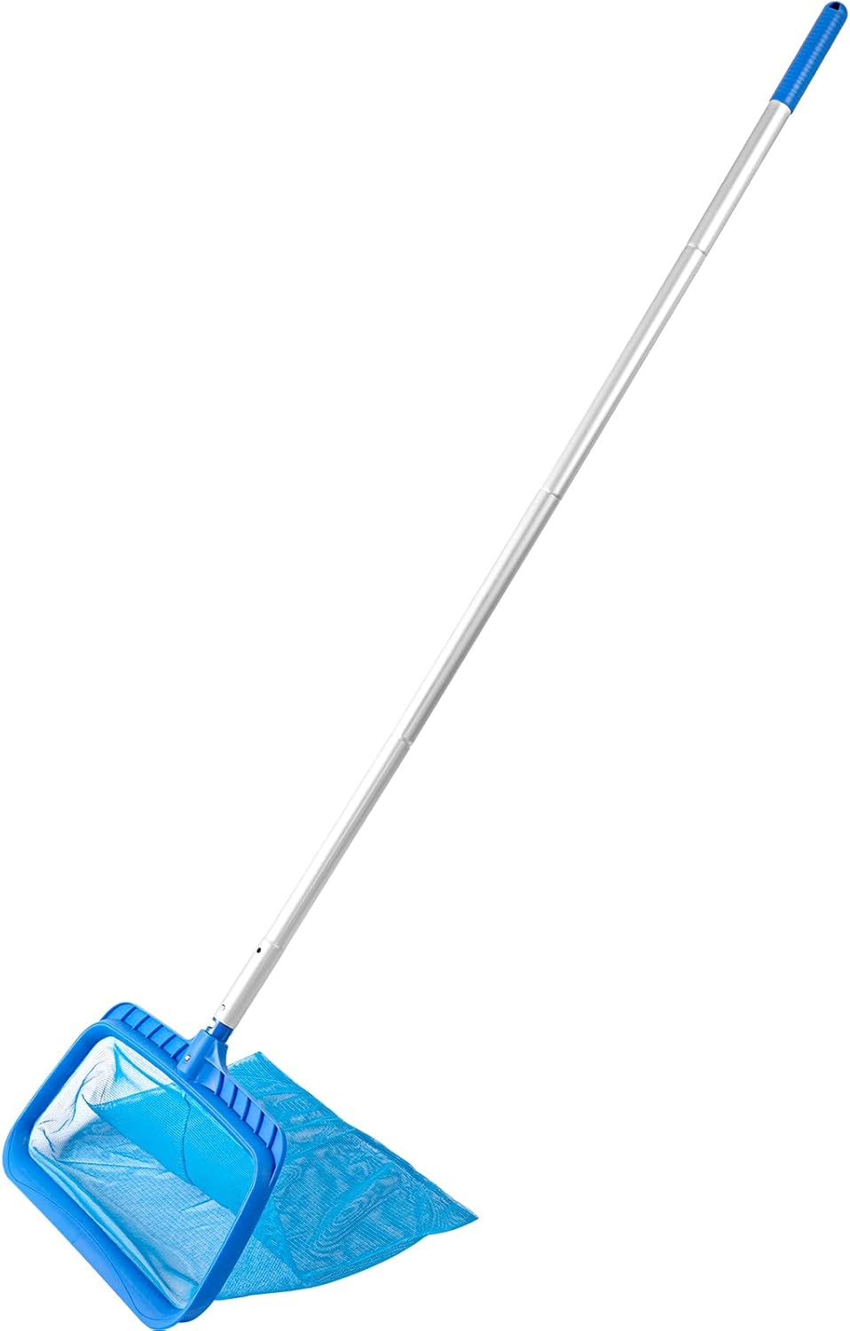 Pool Skimmer | Adjustable Telescopic Pole 26.4"-66.5" & Fine Mesh Net for Efficient Cleaning