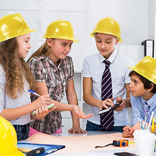 Haysandy 200 Pcs Yellow Kids Construction Party Hats Bulk - Child Safety & Decor