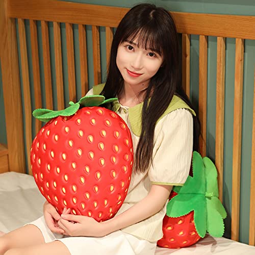 20 inch Strawberry Plush Pillow - Super Soft Fruit Pillow for Boys and Girls Room Decoration Gift