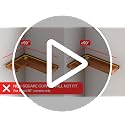 BATODA Acacia Wood Corner Floating Shelves Set of 2 17x12 Inch Wall Mount Storage