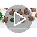 Christmas Capybara Figurines 60pcs - Mini Resin Holiday Decor & Gift Fillers