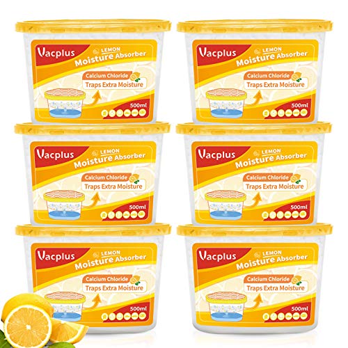 Vacplus Moisture Absorber Lemon Scent - 10.5 OZ Strong Dehumidifier