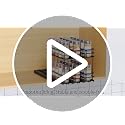 Black Mystozer Pull Out Spice Rack Organizer for Cabinets, 3 Drawers 7.4"