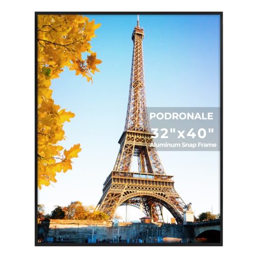 32x40 Poster Frame - Black Aluminum Snap Frame with Plexiglass - Variation of THIS listing