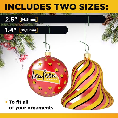 150 Pack Ornament Hooks for Christmas ? Essential Christmas Ornament Hangers ? Perfect Xmas Ornament Hangers for Tree Decoration (Green)