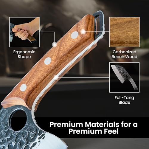 5.8 Inch Cleaver Knife - Japanese Steel Meat & Vegetable Chopping Knife
