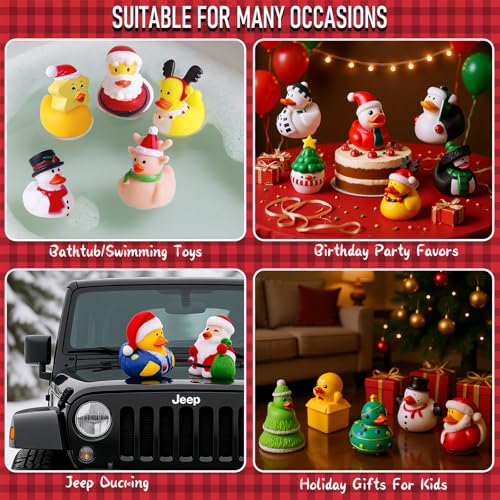 Intever Christmas Advent Calendar with 24 Surprise Rubber Ducks - Holiday Countdown