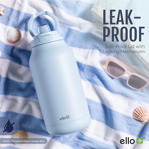 Ello Hydra 64oz Mauve Vacuum Insulated Stainless Steel Water Bottle