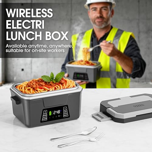 Herrfilk Cordless Electric Lunch Box for Adults with APP Control,