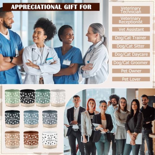 Meanplan 30 Pcs Vet Tech Appreciation Coffee Mugs 13 oz Multicolor Gift Set