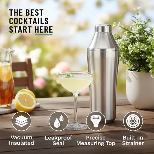 Hybrid Cocktail Shaker Vacuum Insulated Stainless Steel 28 oz - Stainless Steel