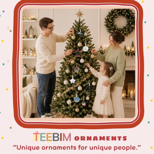 TEEBIM 04 Dinosaur Ornament 2026 – Dinosaur Christmas Ornament for Boys, Gift Box & Twine
