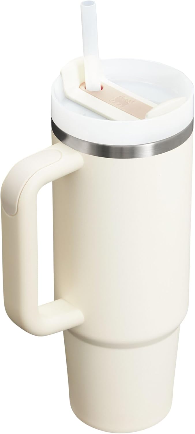 STANLEY Quencher H2.0 Tumbler - 30 oz Insulated Stainless Steel Cup with Handle & Straw | BPA-Free | Cream 2.0, Pack of 4