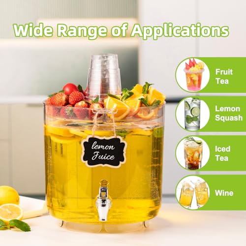MiraFure 2 Gallon Multi-Function Drink Dispenser with No-Drip Spigot - Party & Outdoor Use (Variation 1)